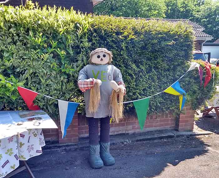 person in boots and mask